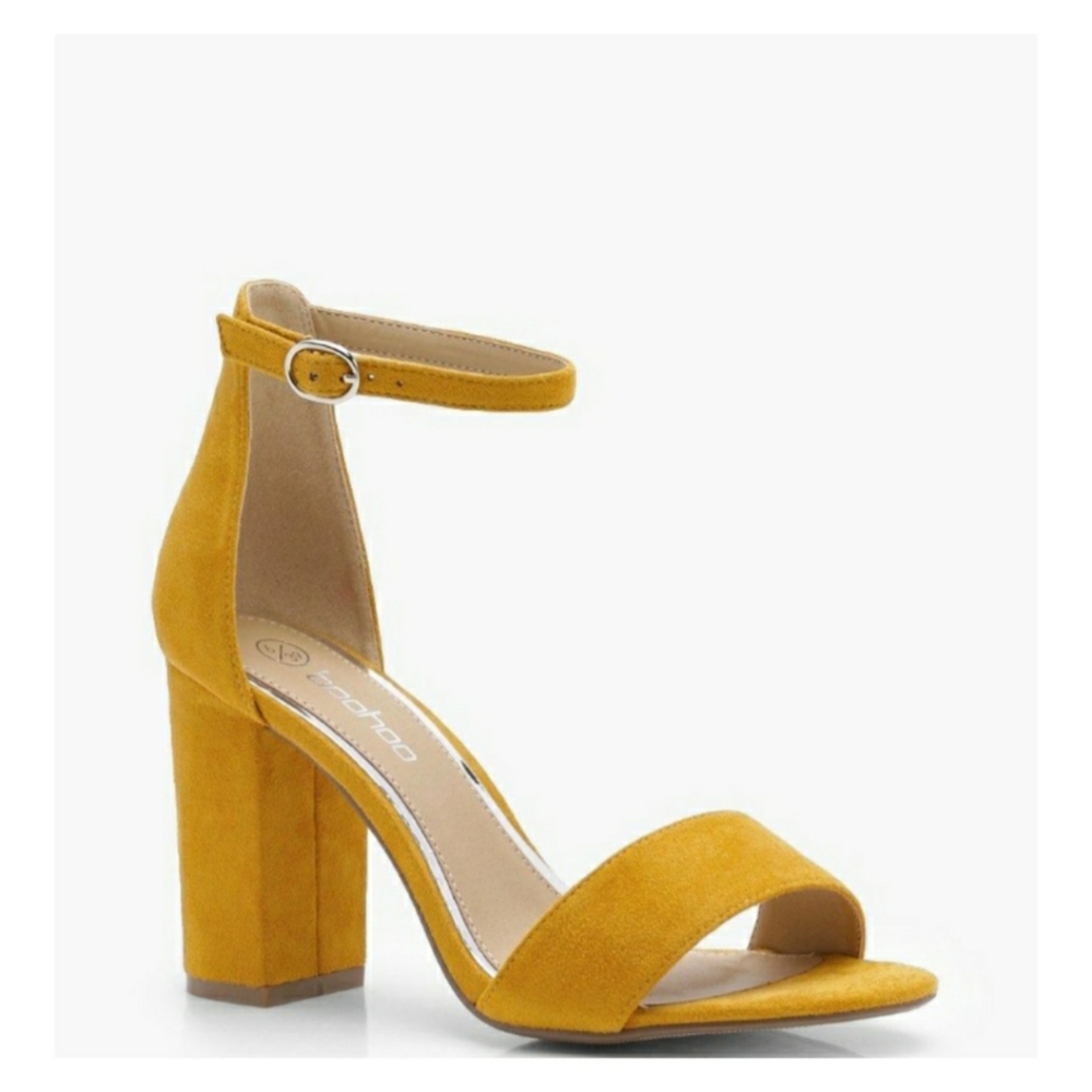 Boohoo Suedette Block Heels